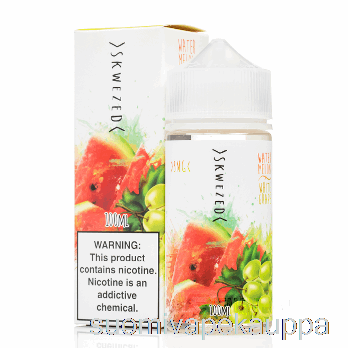 Vape Nesteet Vesimeloni Valkoinen Viinirypäle - Skwezed - 100ml 3mg